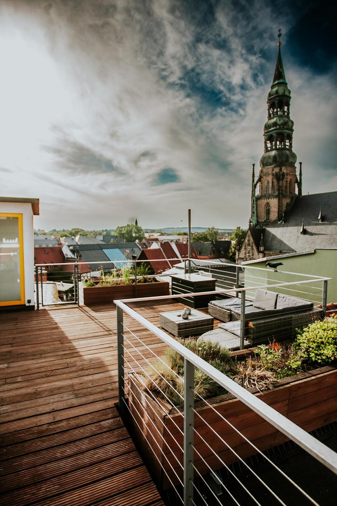 Traumhaftes Apartment Am Dom Mit Grosser Dachterrasse Zwickau Kültér fotó